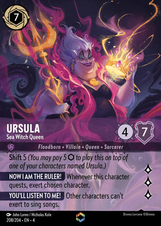 Ursula - Sea Witch Queen Disney Lorcana card
