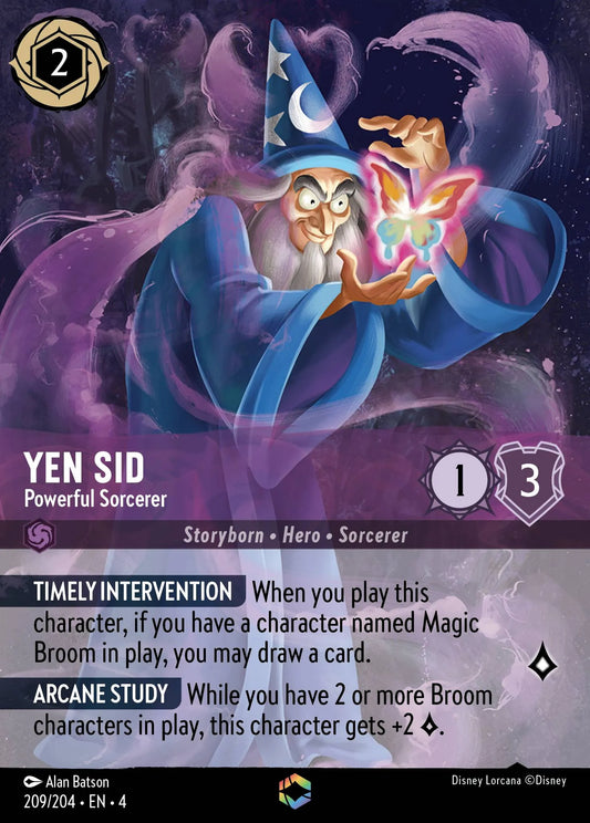 Yen Sid - Powerful Sorcerer Disney Lorcana card