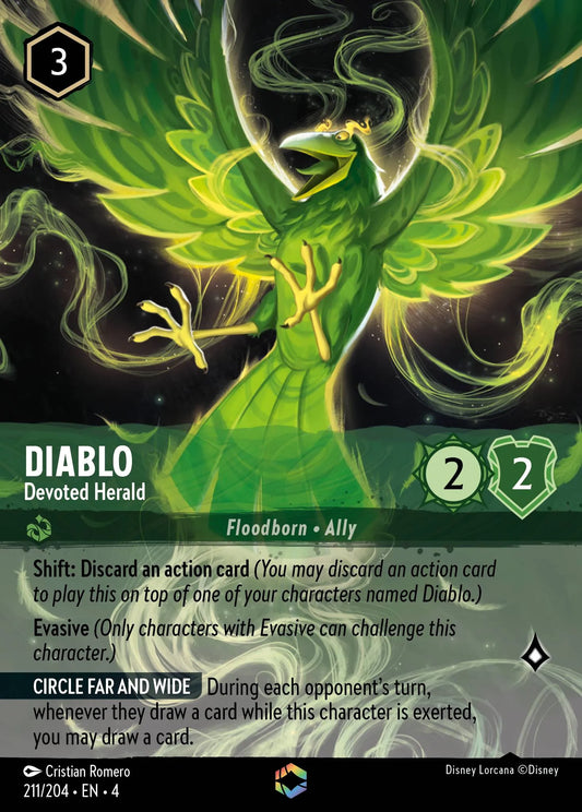 Diablo - Devoted Herald Disney Lorcana card