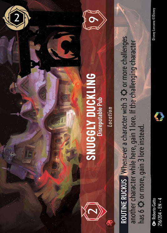 Snuggly Duckling - Disreputable Pub Disney Lorcana card