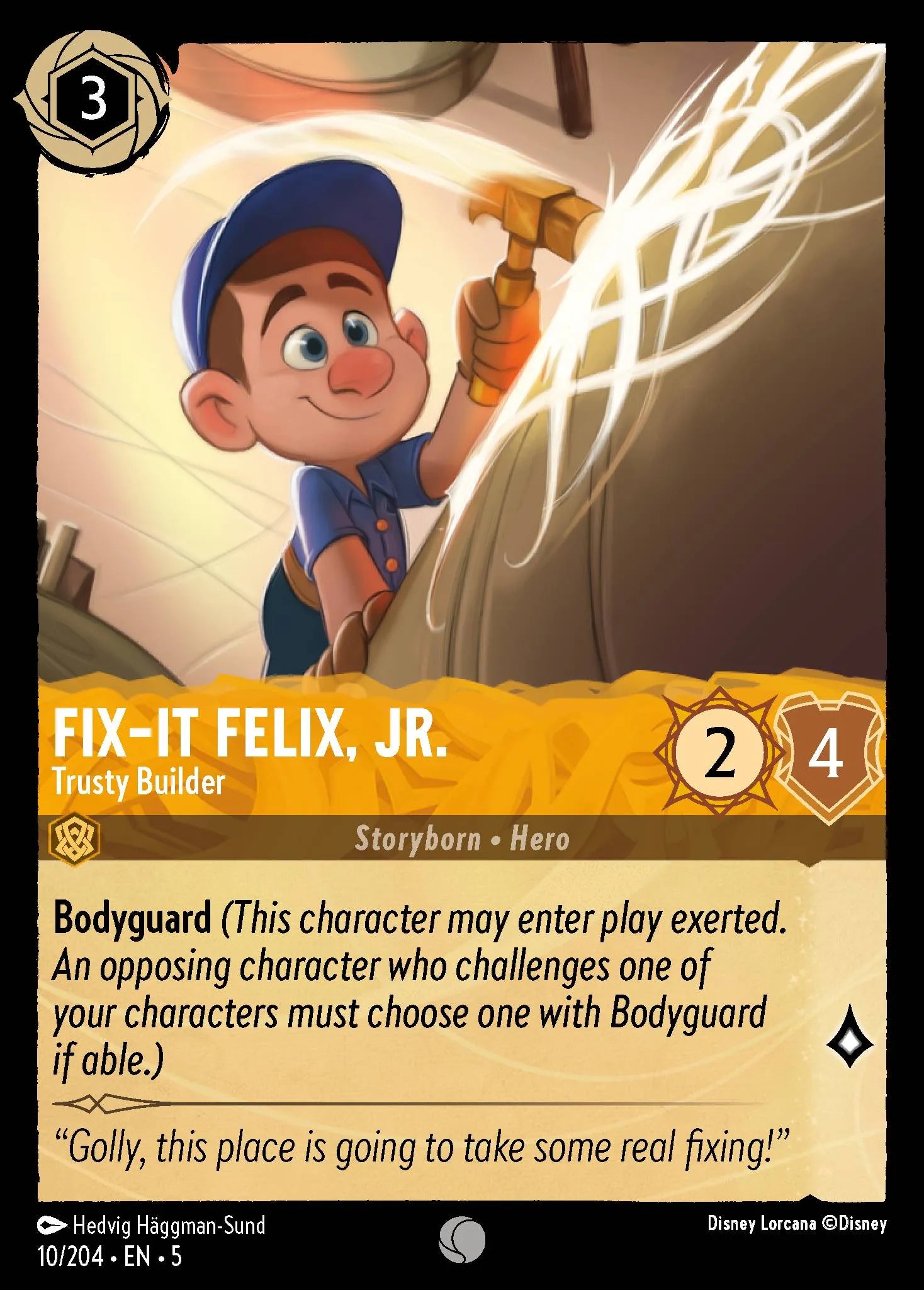 Fix-It Felix, Jr. - Trusty Builder | Shimmering Skies #10 (Near Mint) | Disney Lorcana Single Australia (Near Mint)