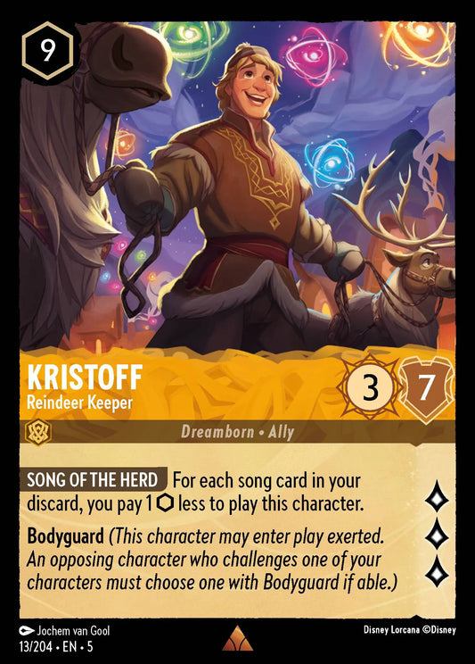 Kristoff - Reindeer Keeper | Shimmering Skies #13 (Near Mint Foil) | Disney Lorcana Single Australia (Near Mint)