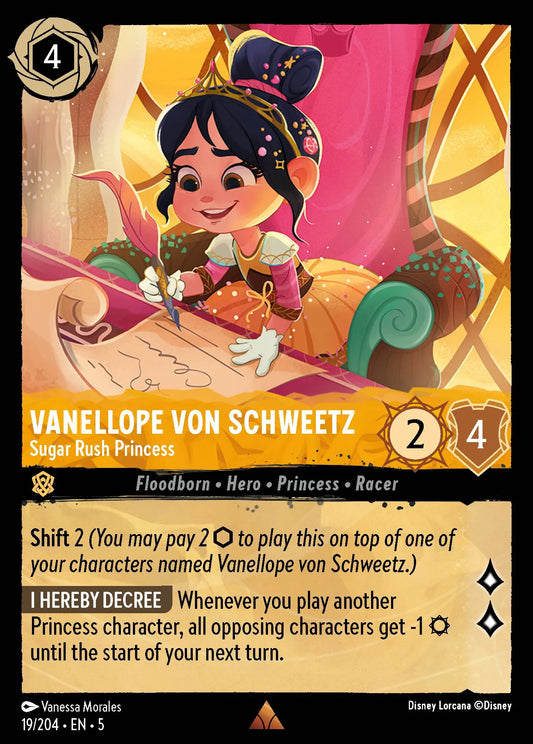 Vanellope von Schweetz - Sugar Rush Princess | Shimmering Skies #19 (Near Mint Foil) | Disney Lorcana Single Australia (Near Mint)