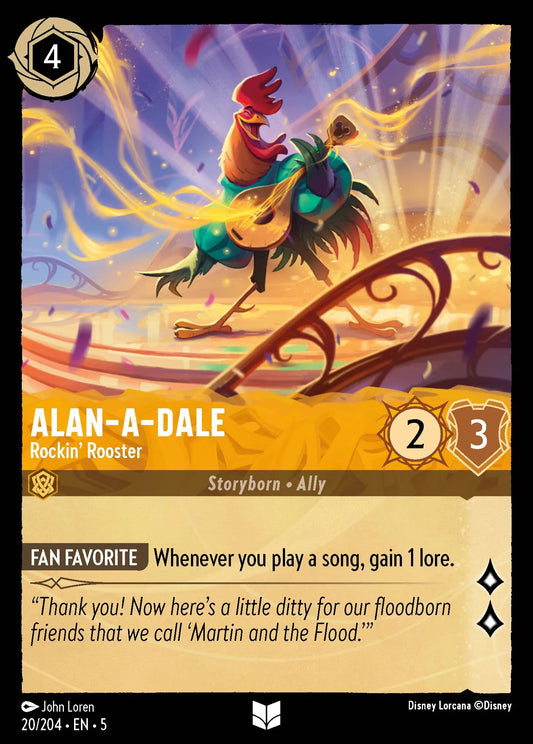Alan-a-Dale - Rockin' Rooster | Shimmering Skies #20 (Near Mint) | Disney Lorcana Single Australia (Near Mint)