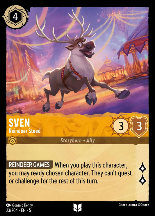 Sven - Reindeer Steed | Shimmering Skies #23 (Near Mint) | Disney Lorcana Single Australia (Near Mint)