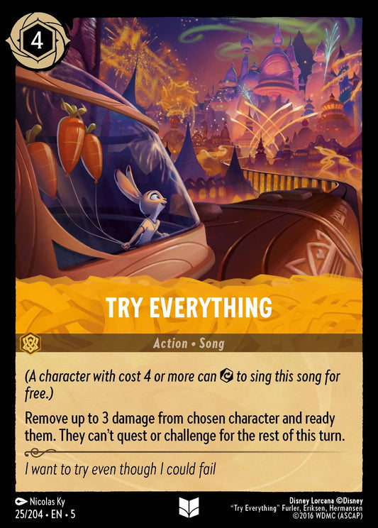 Try Everything | Shimmering Skies #25 (Near Mint) | Disney Lorcana Single Australia (Near Mint)