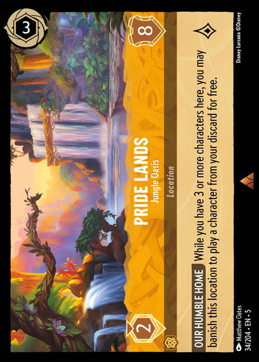Pride Lands - Jungle Oasis | Shimmering Skies #34 (Near Mint Foil) | Disney Lorcana Single Australia (Near Mint)