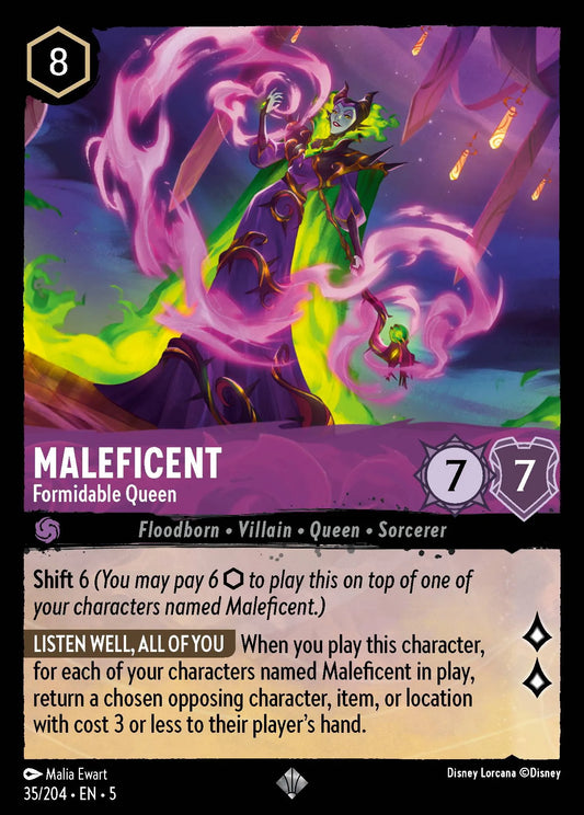 Maleficent - Formidable Queen | Shimmering Skies #35 (Near Mint) | Disney Lorcana Single Australia (Near Mint)