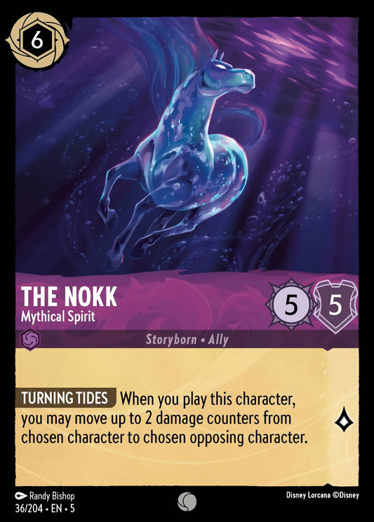 The Nokk - Mythical Spirit | Shimmering Skies #36 (Near Mint Foil) | Disney Lorcana Single Australia (Near Mint)