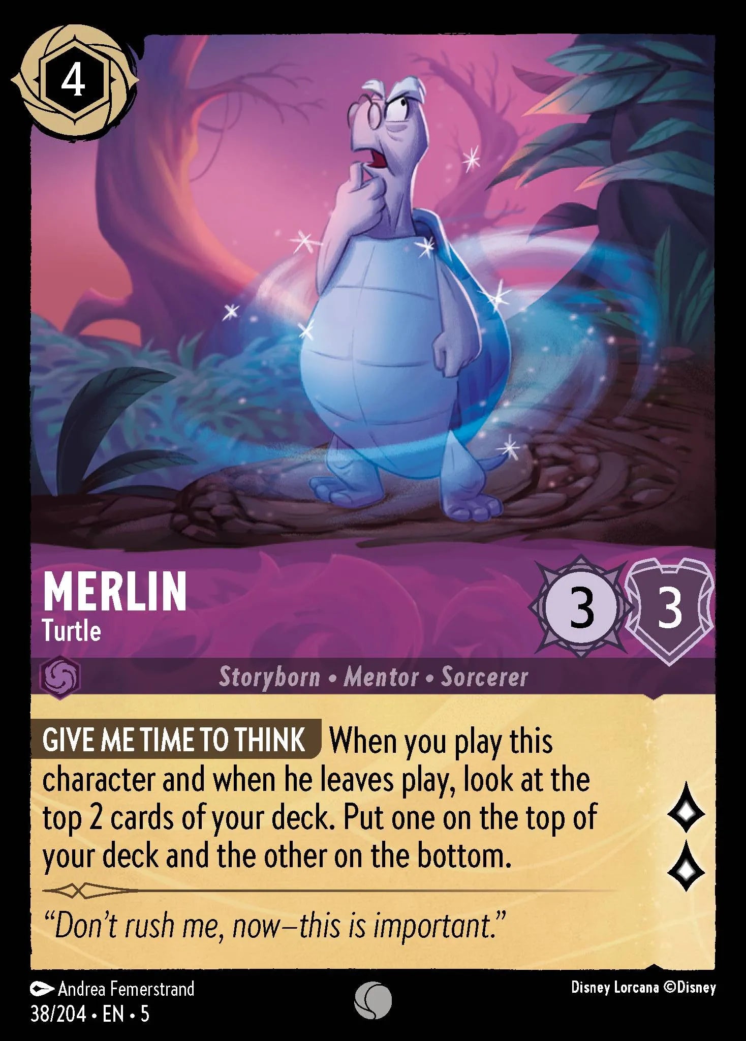 Merlin - Turtle | Shimmering Skies #38 (Near Mint) | Disney Lorcana Single Australia (Near Mint)