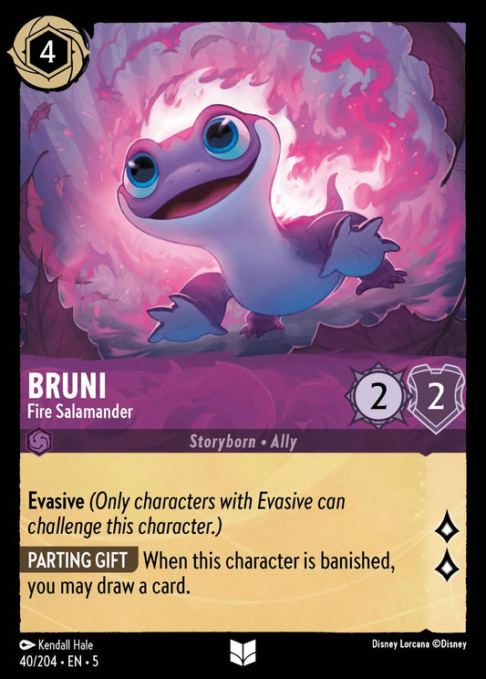 Bruni - Fire Salamander | Shimmering Skies #40 (Near Mint) | Disney Lorcana Single Australia (Near Mint)