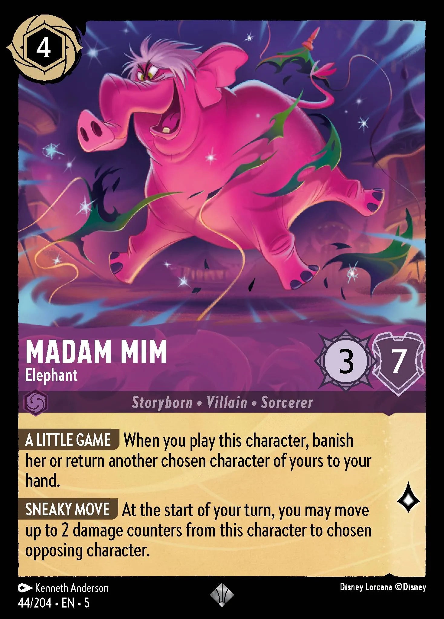 Madam Mim - Elephant | Shimmering Skies #44 (Near Mint) | Disney Lorcana Single Australia (Near Mint)