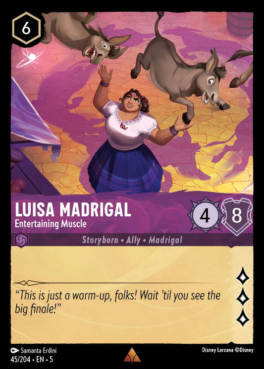 Luisa Madrigal - Entertaining Muscle | Shimmering Skies #45 (Near Mint) | Disney Lorcana Single Australia (Near Mint)