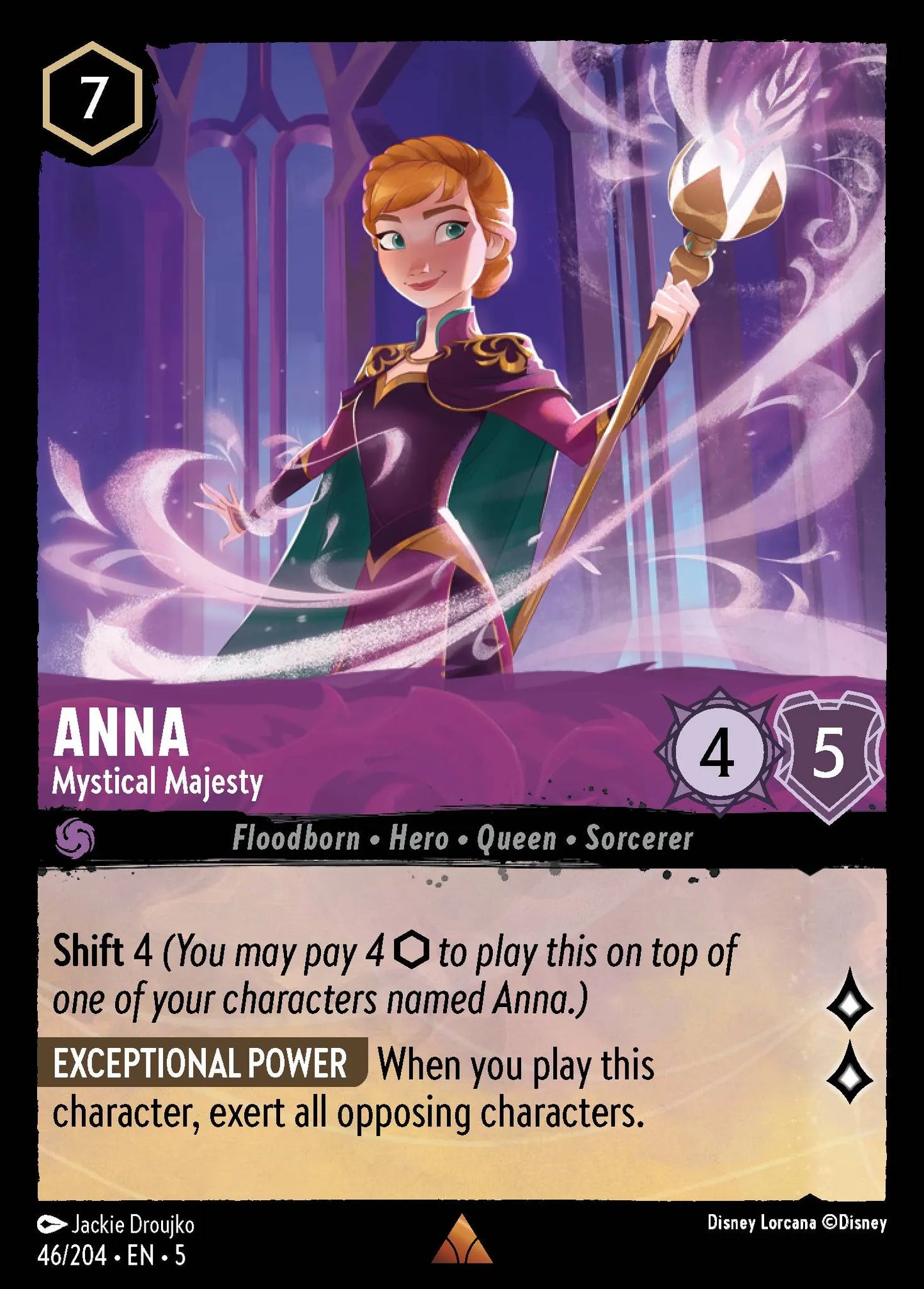 Anna - Mystical Majesty | Shimmering Skies #46 (Near Mint) | Disney Lorcana Single Australia (Near Mint)