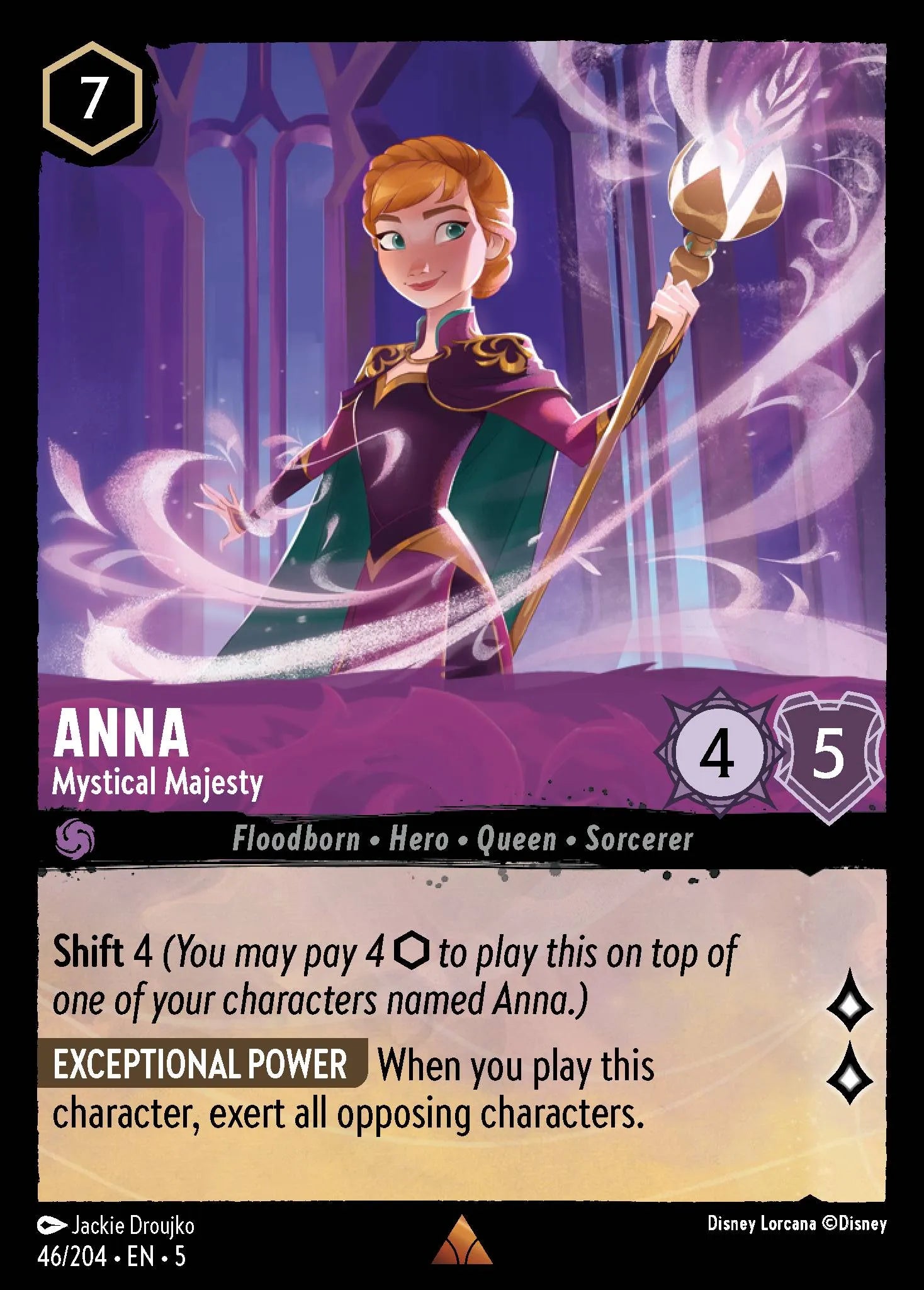 Anna - Mystical Majesty | Shimmering Skies #46 (Near Mint) | Disney Lorcana Single Australia (Near Mint)