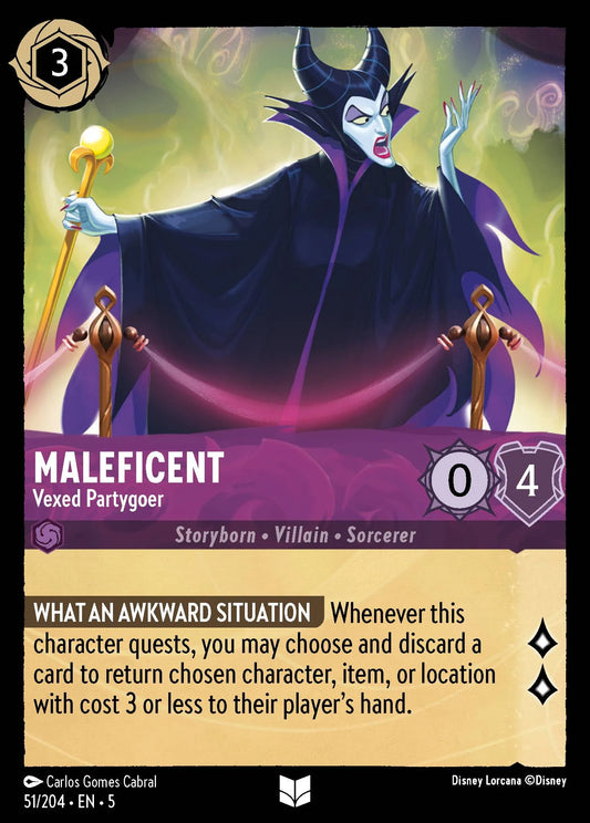 Maleficent - Vexed Partygoer | Shimmering Skies #51 (Near Mint) | Disney Lorcana Single Australia (Near Mint)