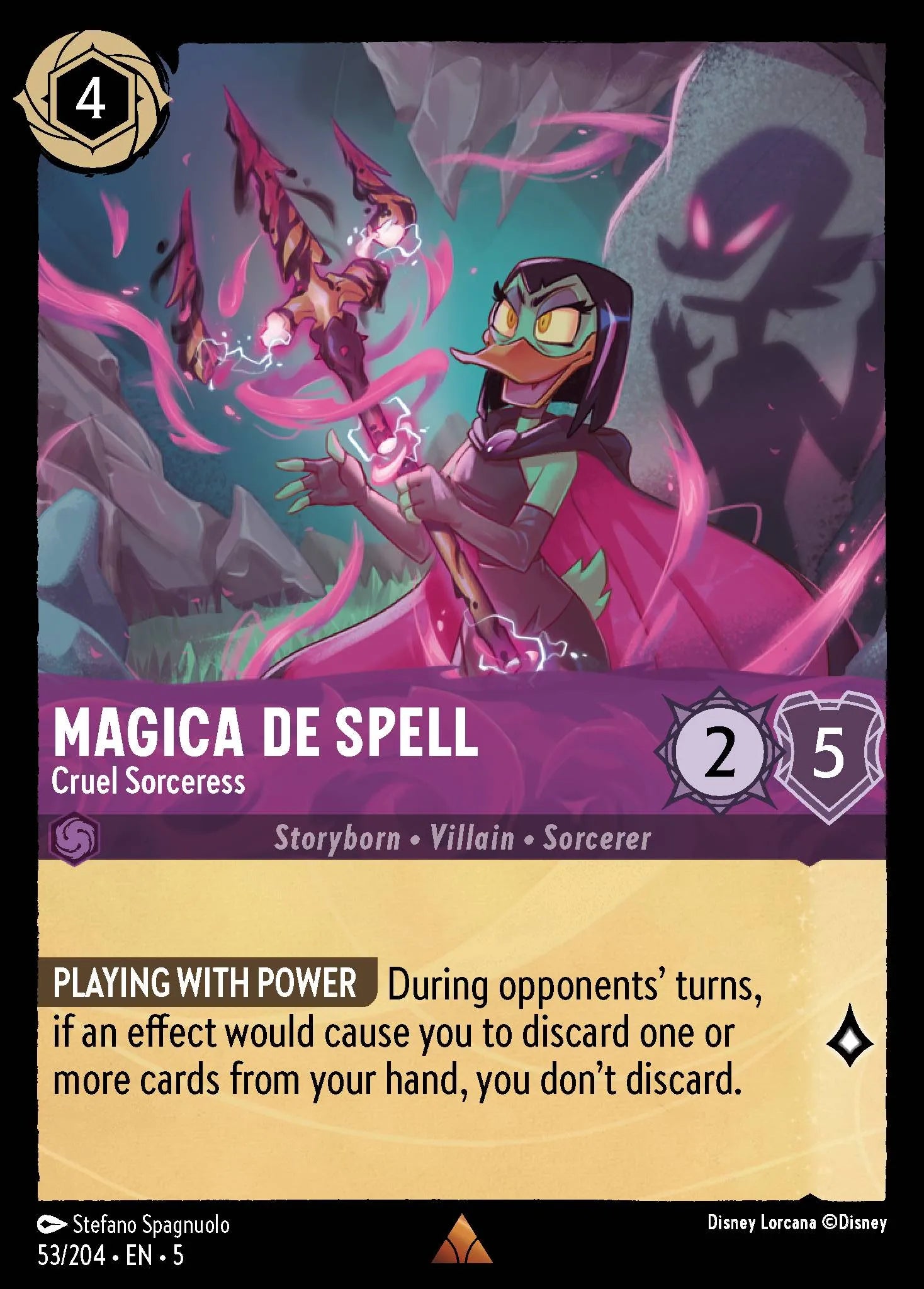 Magica De Spell - Cruel Sorceress | Shimmering Skies #53 (Near Mint) | Disney Lorcana Single Australia (Near Mint)
