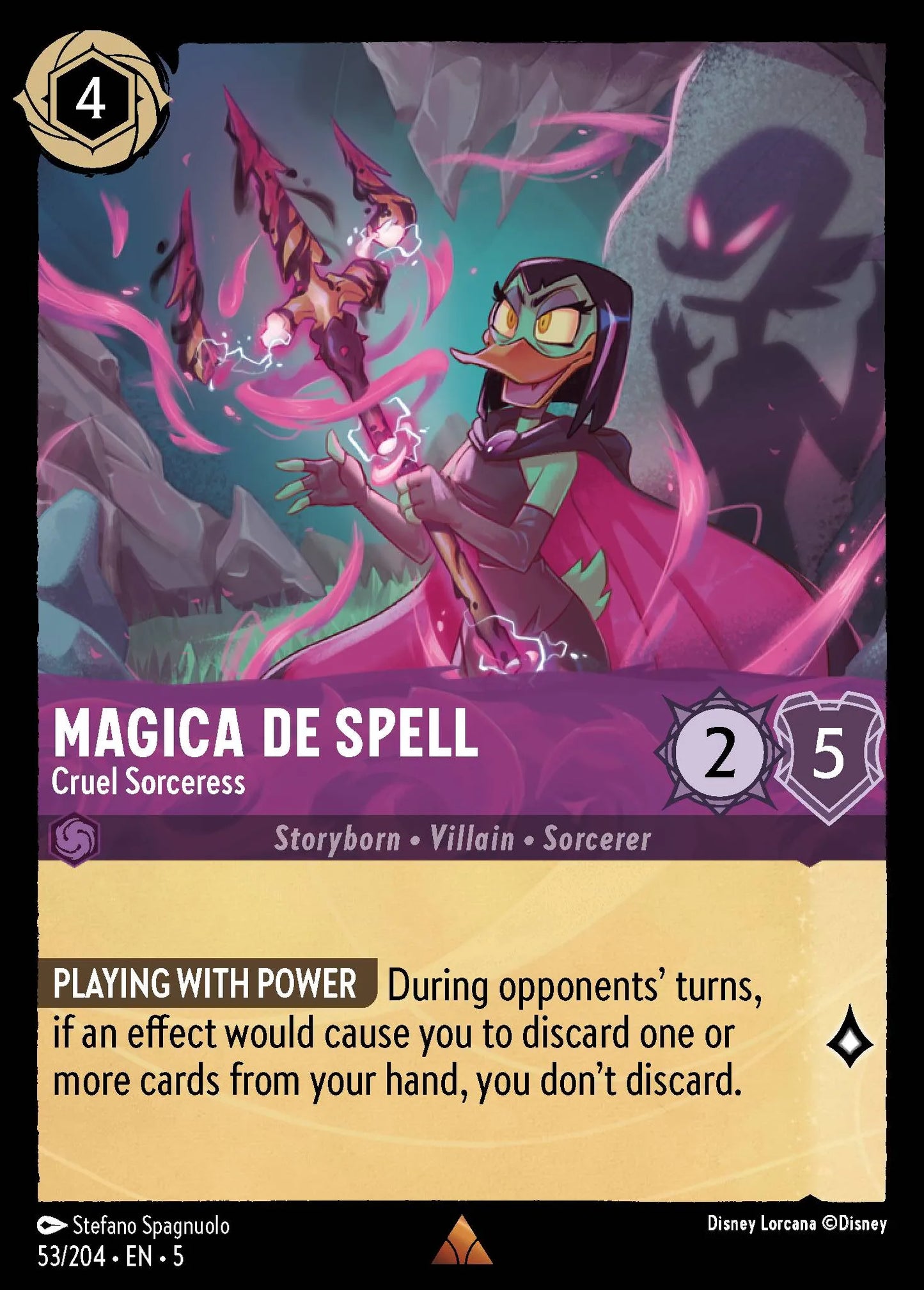 Magica De Spell - Cruel Sorceress | Shimmering Skies #53 (Near Mint Foil) | Disney Lorcana Single Australia (Near Mint)