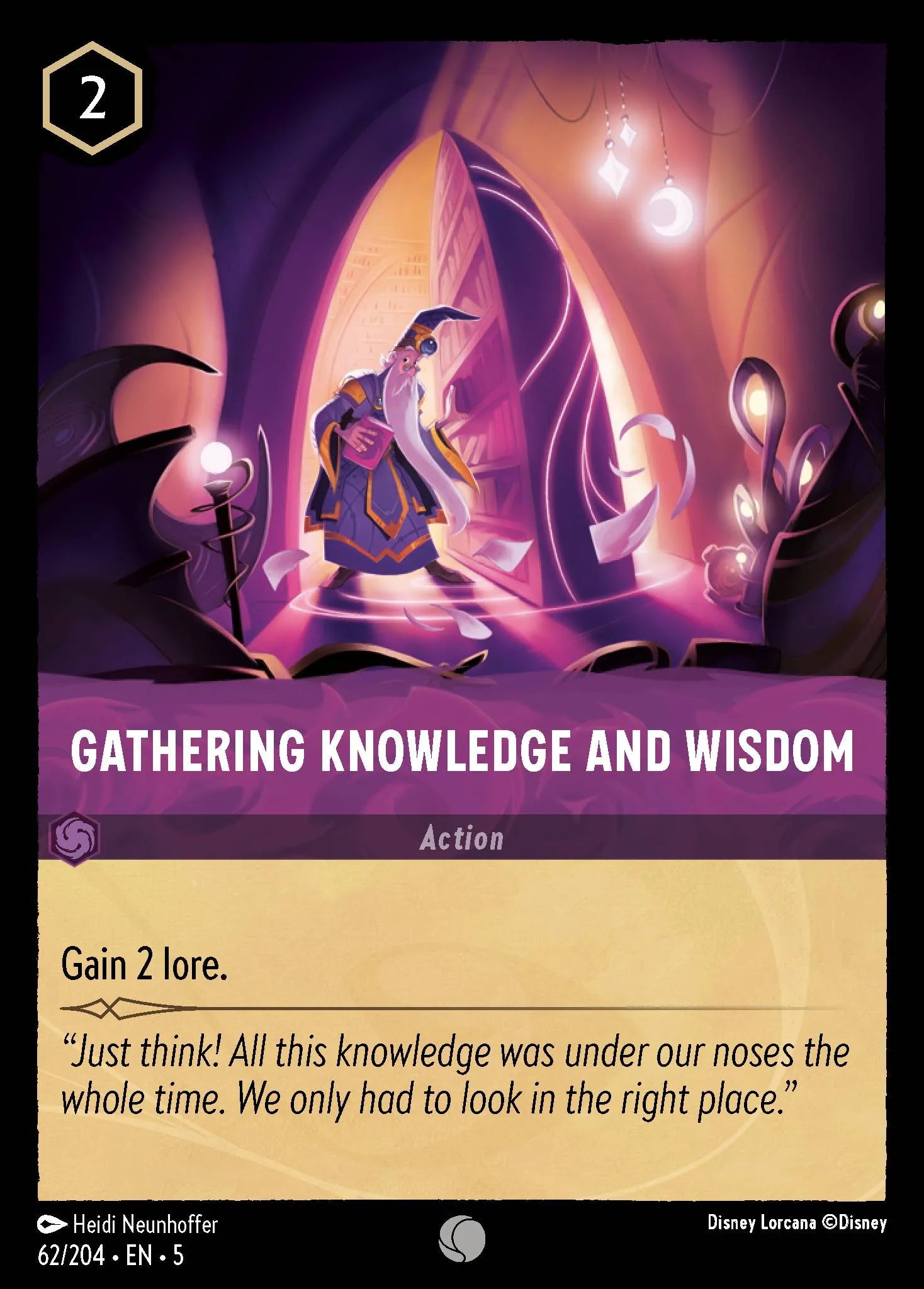 Gathering Knowledge and Wisdom | Shimmering Skies #62 (Near Mint) | Disney Lorcana Single Australia (Near Mint)