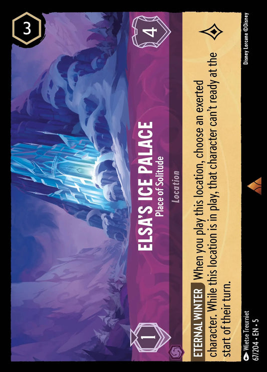 Elsa's Ice Palace - Place of Solitude | Shimmering Skies #67 (Near Mint Foil) | Disney Lorcana Single Australia (Near Mint)