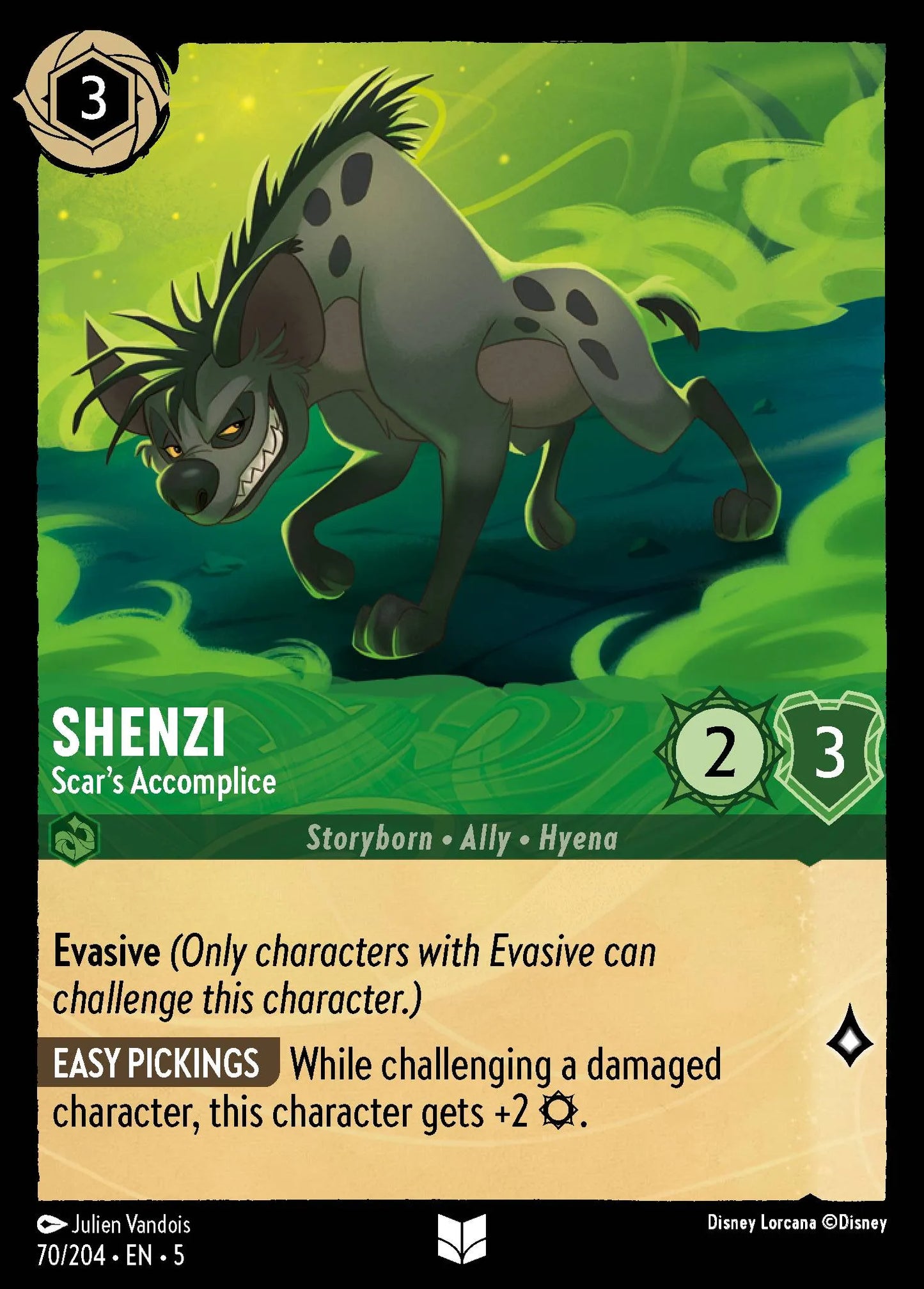 Shenzi - Scar's Accomplice | Shimmering Skies #70 (Near Mint) | Disney Lorcana Single Australia (Near Mint)