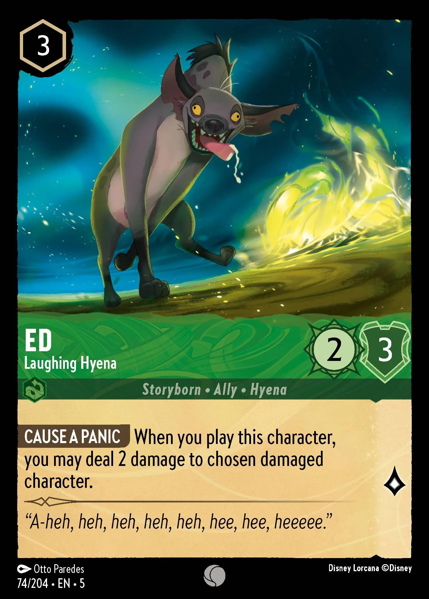 Ed - Laughing Hyena | Shimmering Skies #74 (Near Mint Foil) | Disney Lorcana Single Australia (Near Mint)