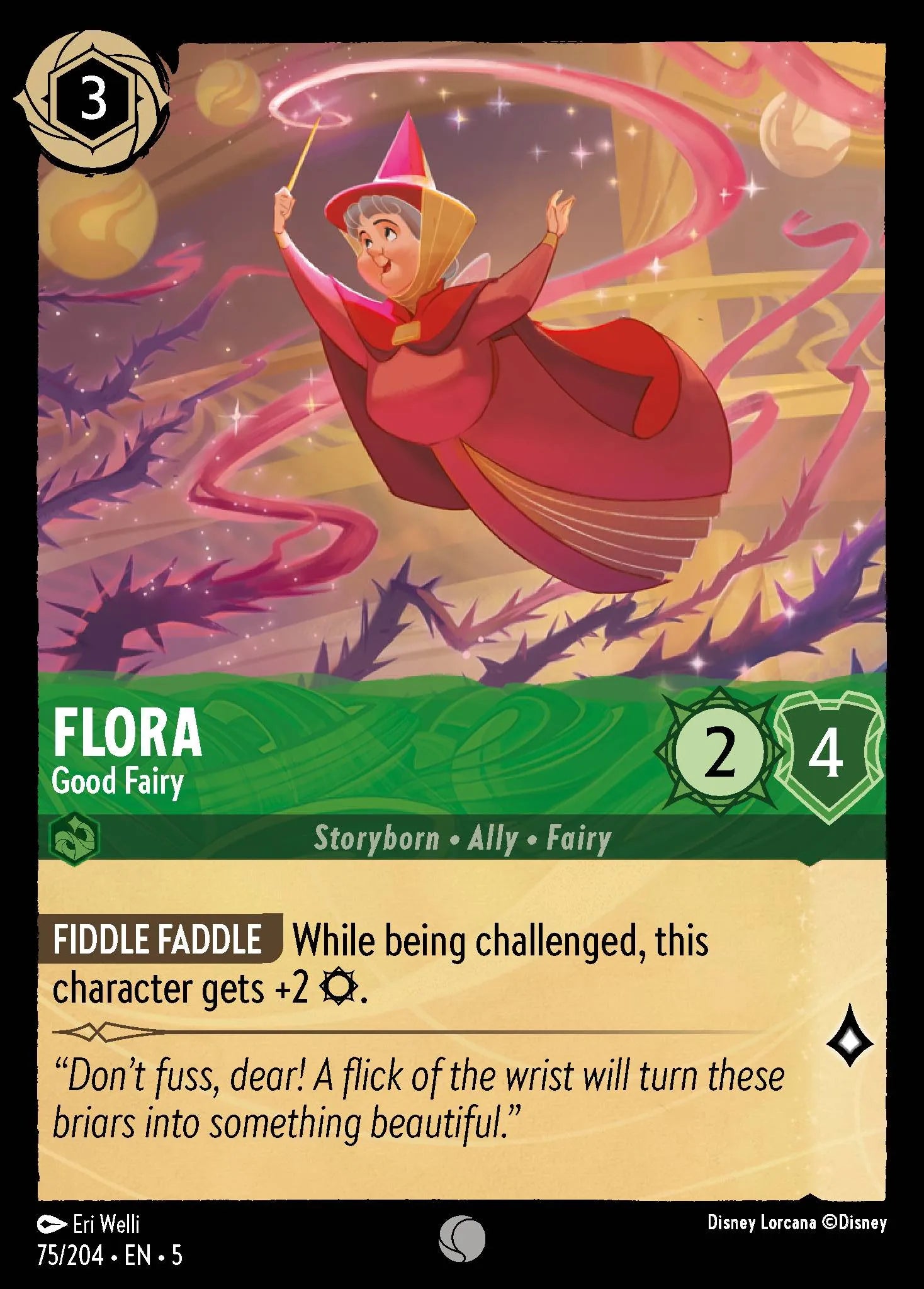 Flora - Good Fairy | Shimmering Skies #75 (Near Mint) | Disney Lorcana Single Australia (Near Mint)