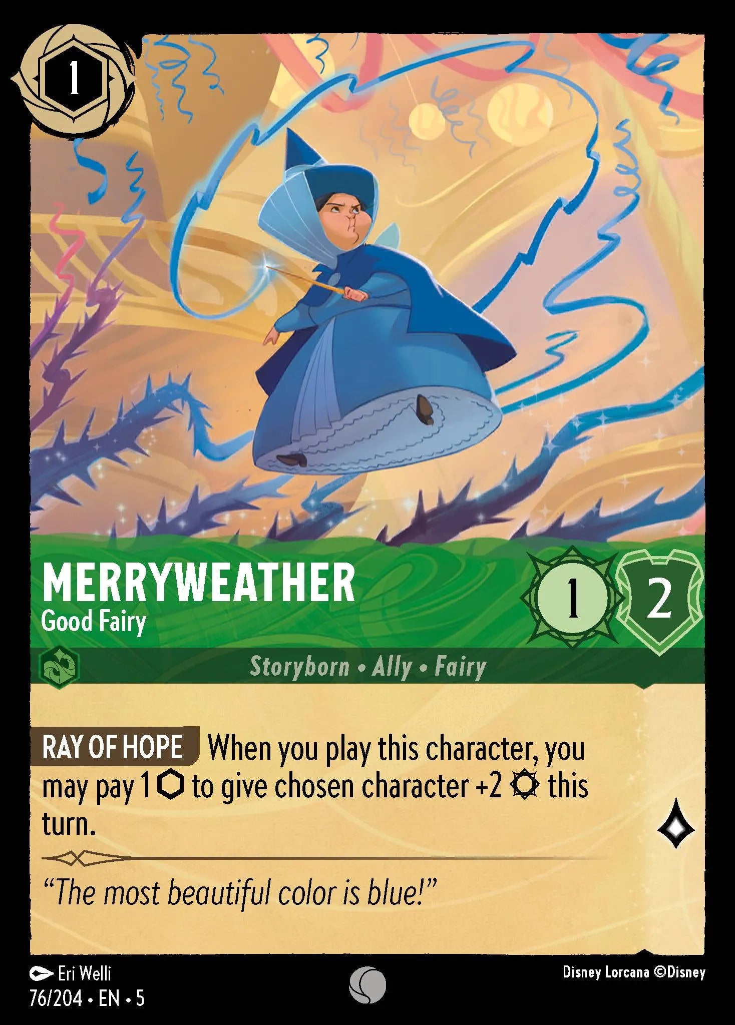 Merryweather - Good Fairy | Shimmering Skies #76 (Near Mint) | Disney Lorcana Single Australia (Near Mint)