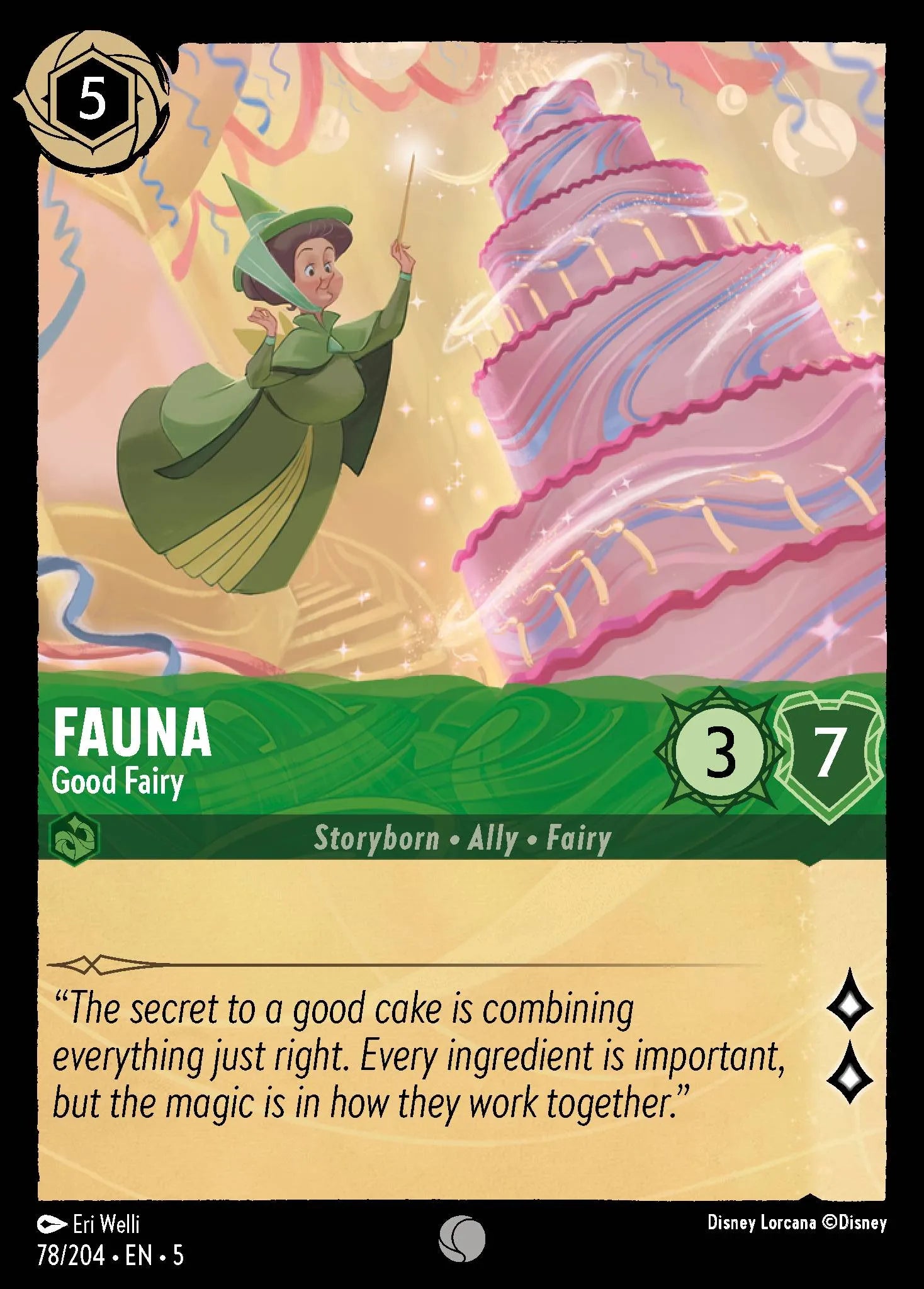 Fauna - Good Fairy | Shimmering Skies #78 (Near Mint) | Disney Lorcana Single Australia (Near Mint)
