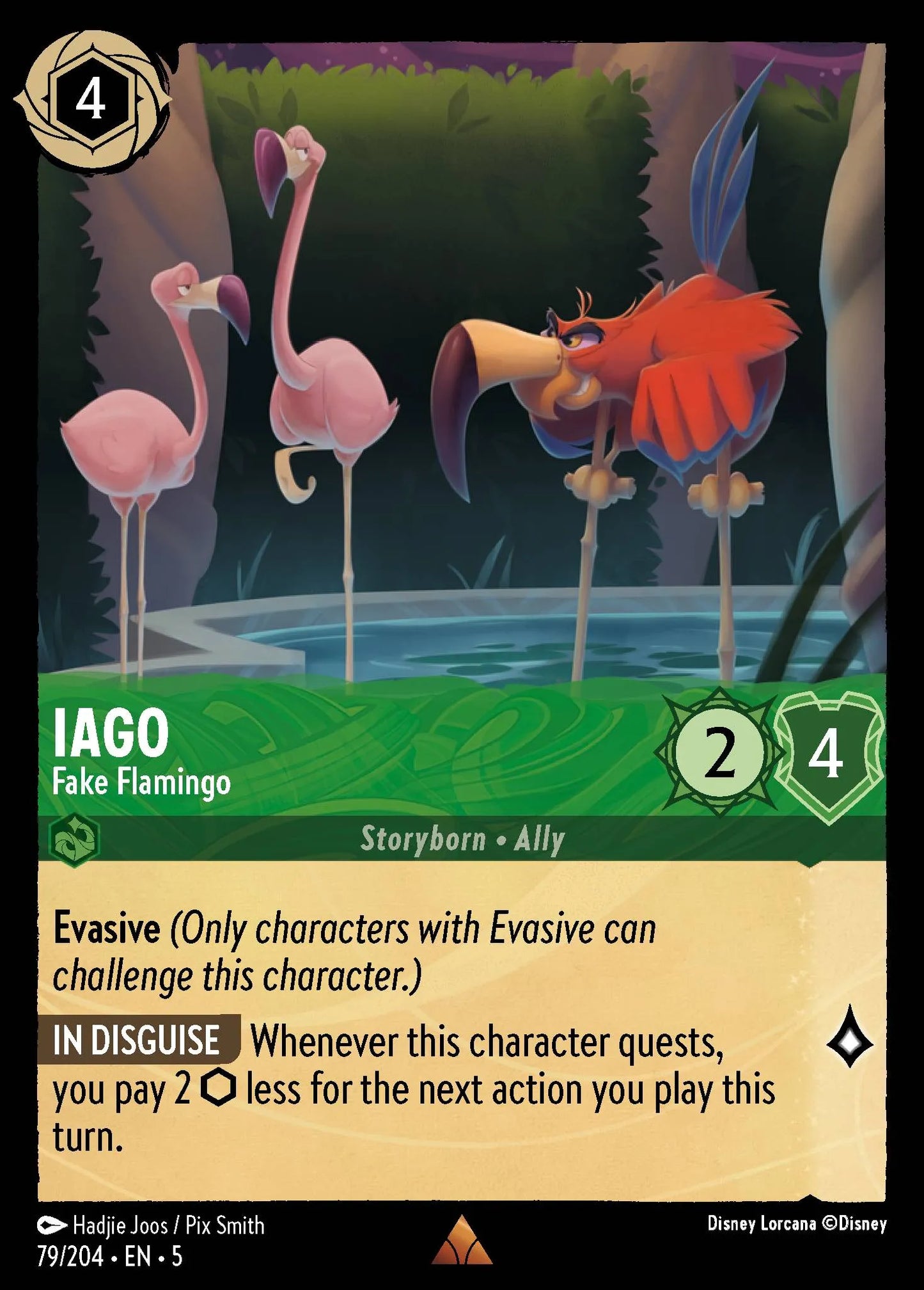 Iago - Fake Flamingo | Shimmering Skies #79 (Near Mint Foil) | Disney Lorcana Single Australia (Near Mint)