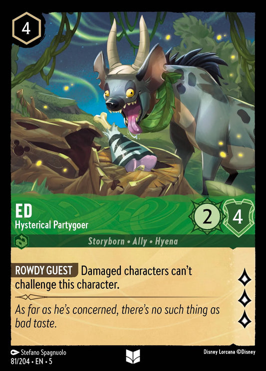Ed - Hysterical Partygoer | Shimmering Skies #81 (Near Mint Foil) | Disney Lorcana Single Australia (Near Mint)