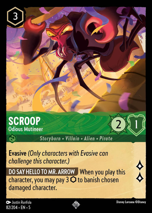 Scroop - Odious Mutineer | Shimmering Skies #82 (Near Mint Foil) | Disney Lorcana Single Australia (Near Mint)