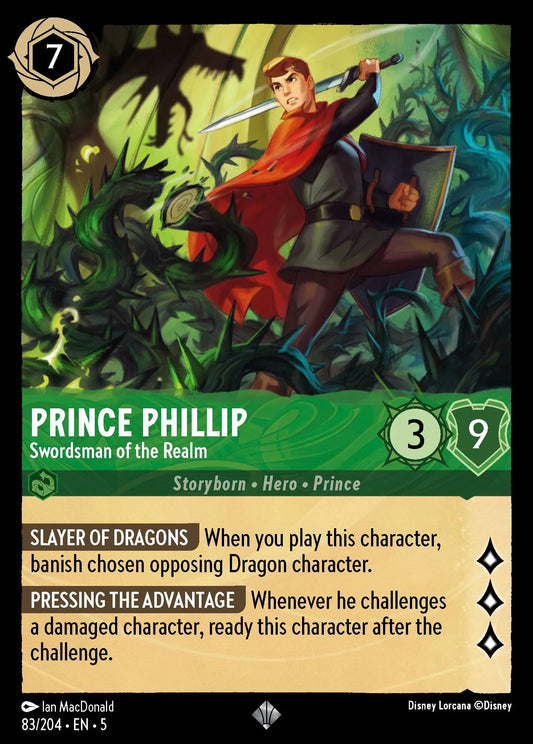 Prince Phillip - Swordsman of the Realm | Shimmering Skies #83 (Near Mint) | Disney Lorcana Single Australia (Near Mint)