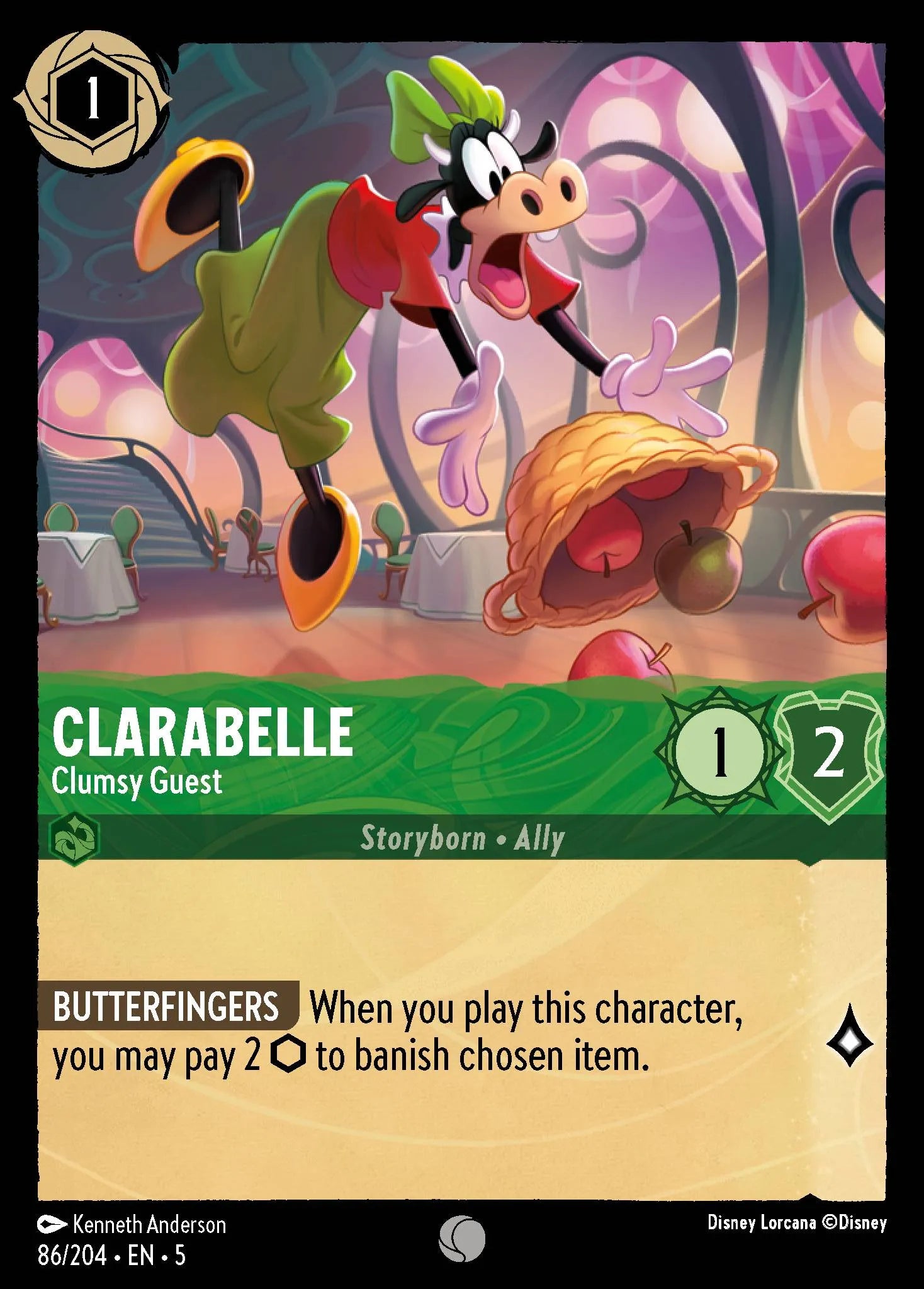 Clarabelle - Clumsy Guest | Shimmering Skies #86 (Near Mint) | Disney Lorcana Single Australia (Near Mint)