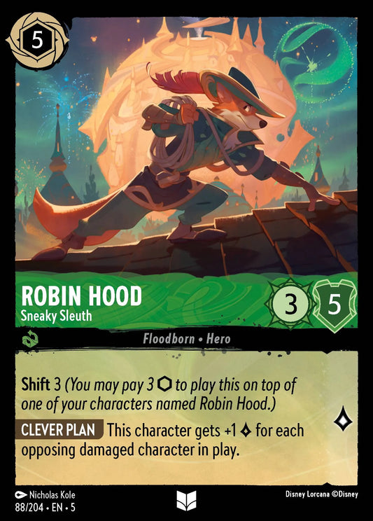 Robin Hood - Sneaky Sleuth | Shimmering Skies #88 (Near Mint) | Disney Lorcana Single Australia (Near Mint)
