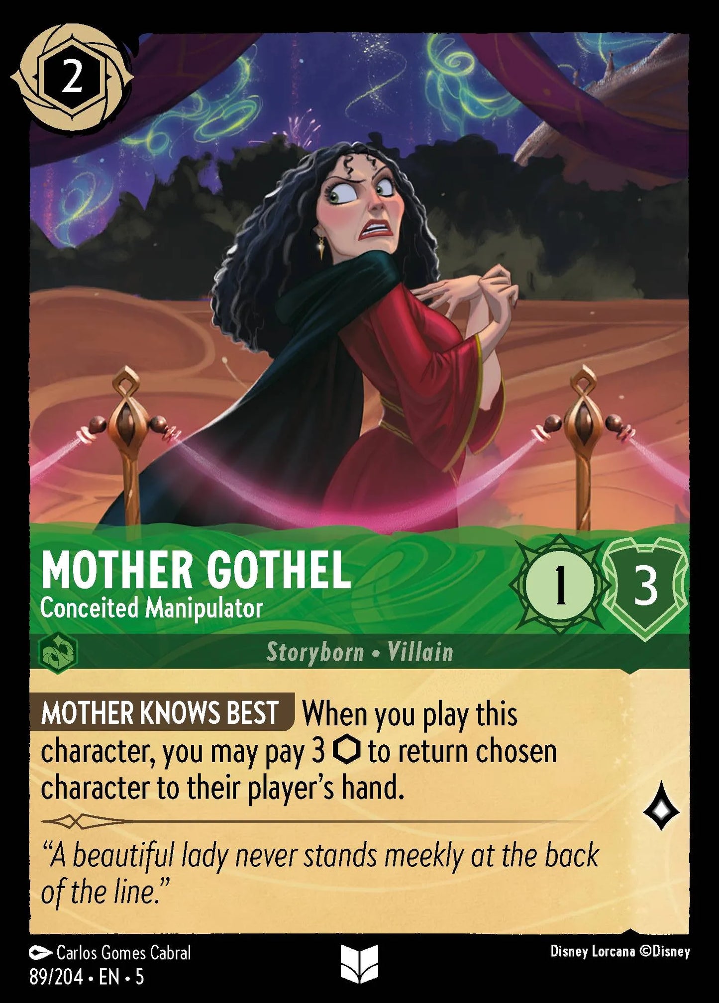 Mother Gothel - Conceited Manipulator | Shimmering Skies #89 (Near Mint) | Disney Lorcana Single Australia (Near Mint)