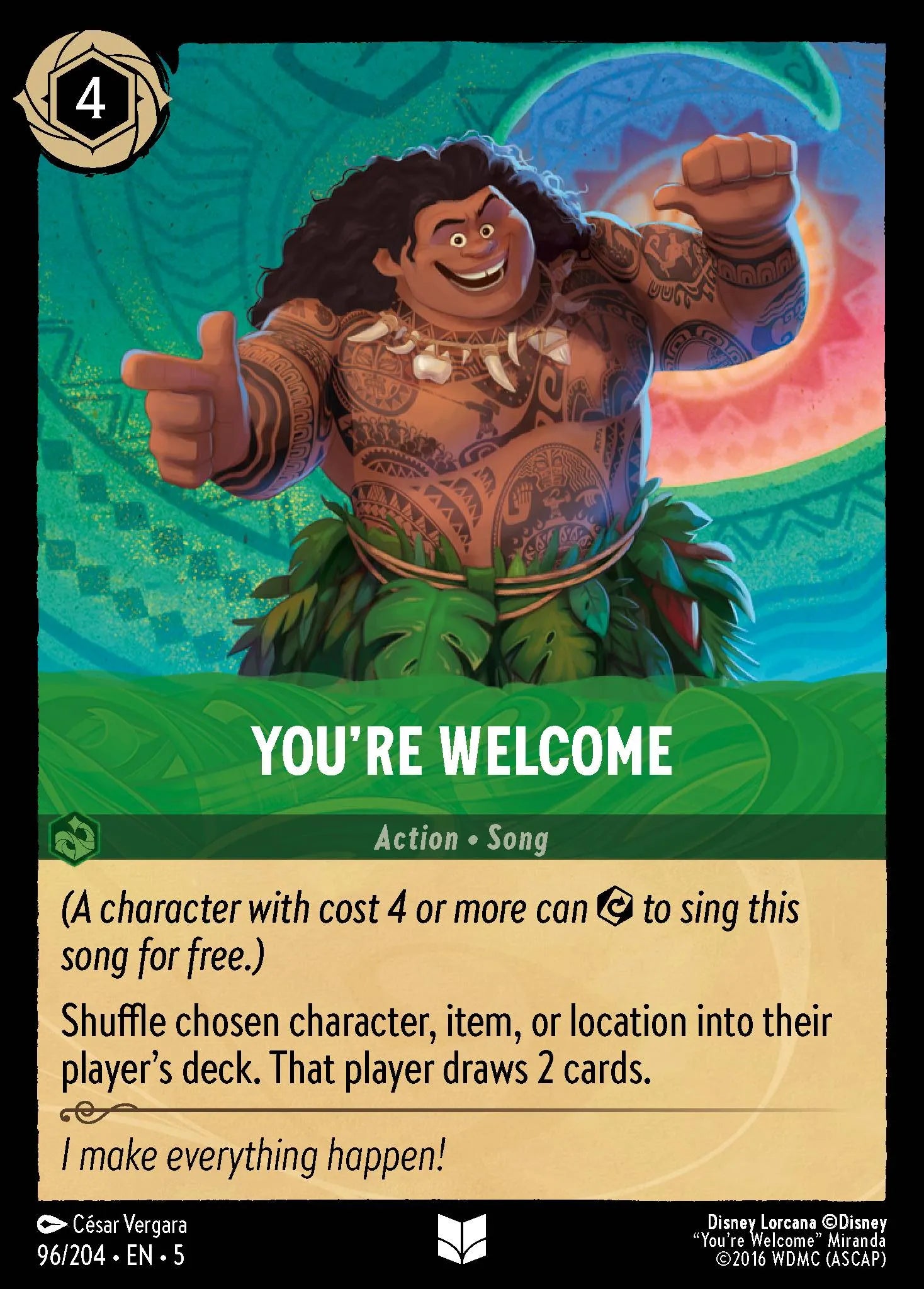 You're Welcome | Shimmering Skies #96 (Near Mint) | Disney Lorcana Single Australia (Near Mint)