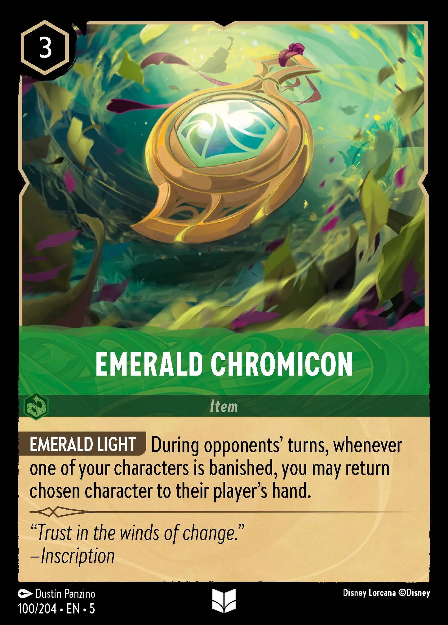 Emerald Chromicon | Shimmering Skies #100 (Near Mint) | Disney Lorcana Single Australia (Near Mint)