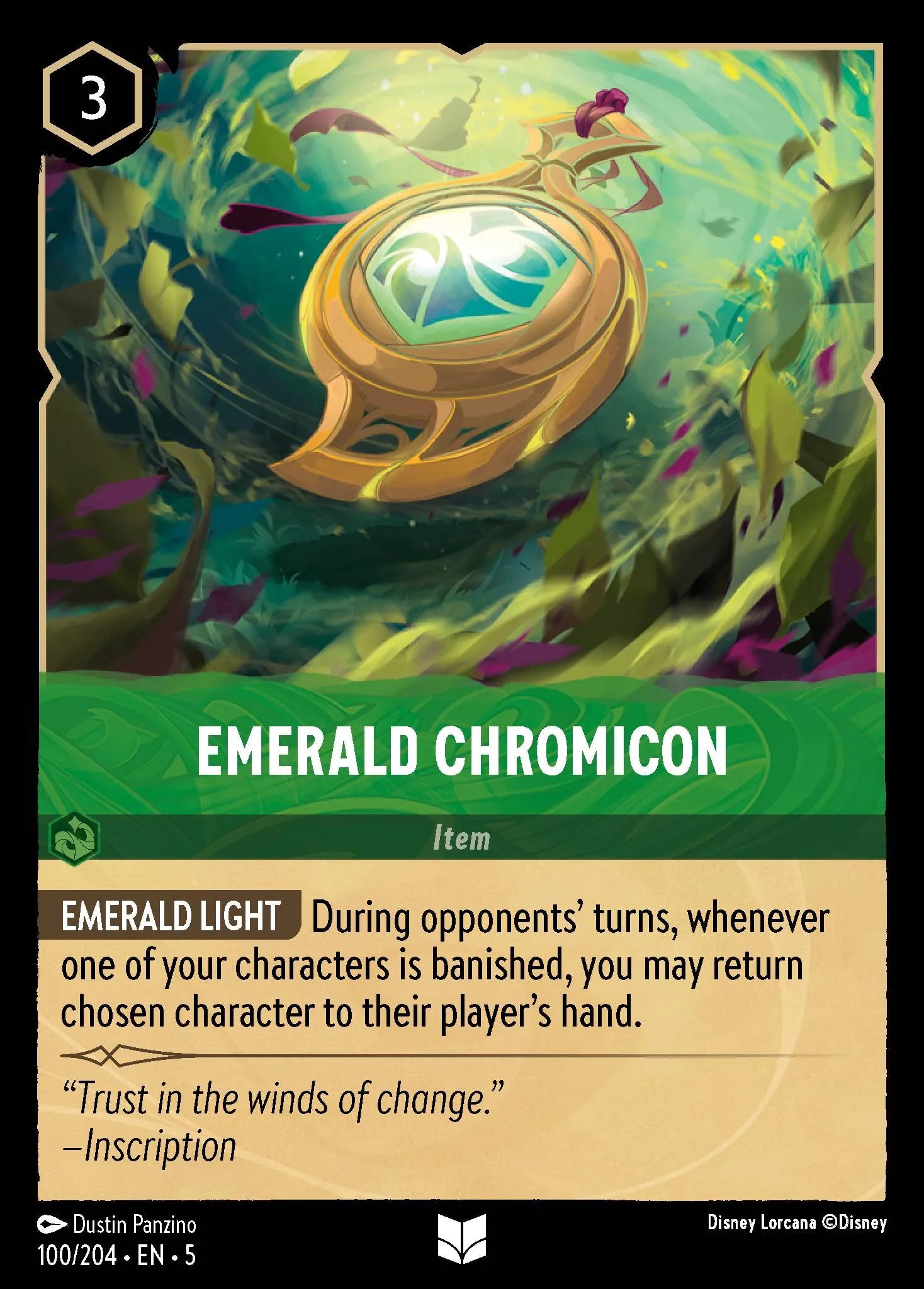 Emerald Chromicon | Shimmering Skies #100 (Near Mint) | Disney Lorcana Single Australia (Near Mint)