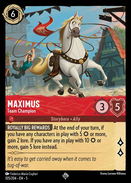 Maximus - Team Champion | Shimmering Skies #105 (Near Mint) | Disney Lorcana Single Australia (Near Mint)