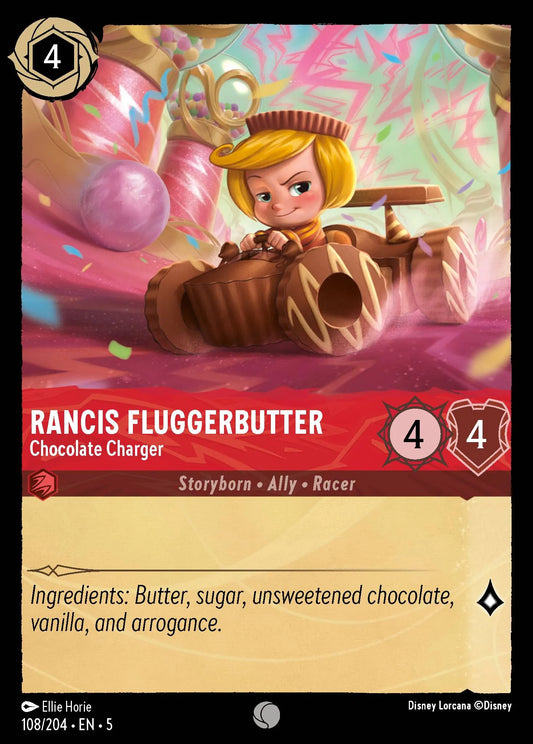 Rancis Fluggerbutter - Chocolate Charger | Shimmering Skies #108 (Near Mint Foil) | Disney Lorcana Single Australia (Near Mint)