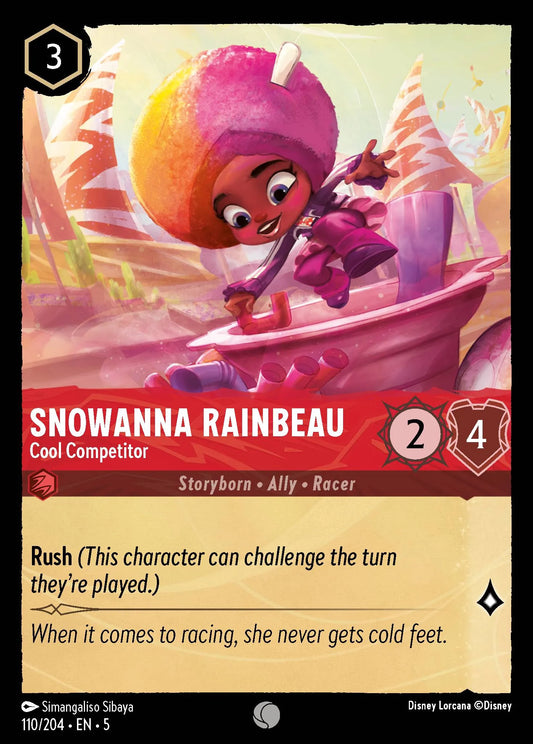 Snowanna Rainbeau - Cool Competitor | Shimmering Skies #110 (Near Mint) | Disney Lorcana Single Australia (Near Mint)