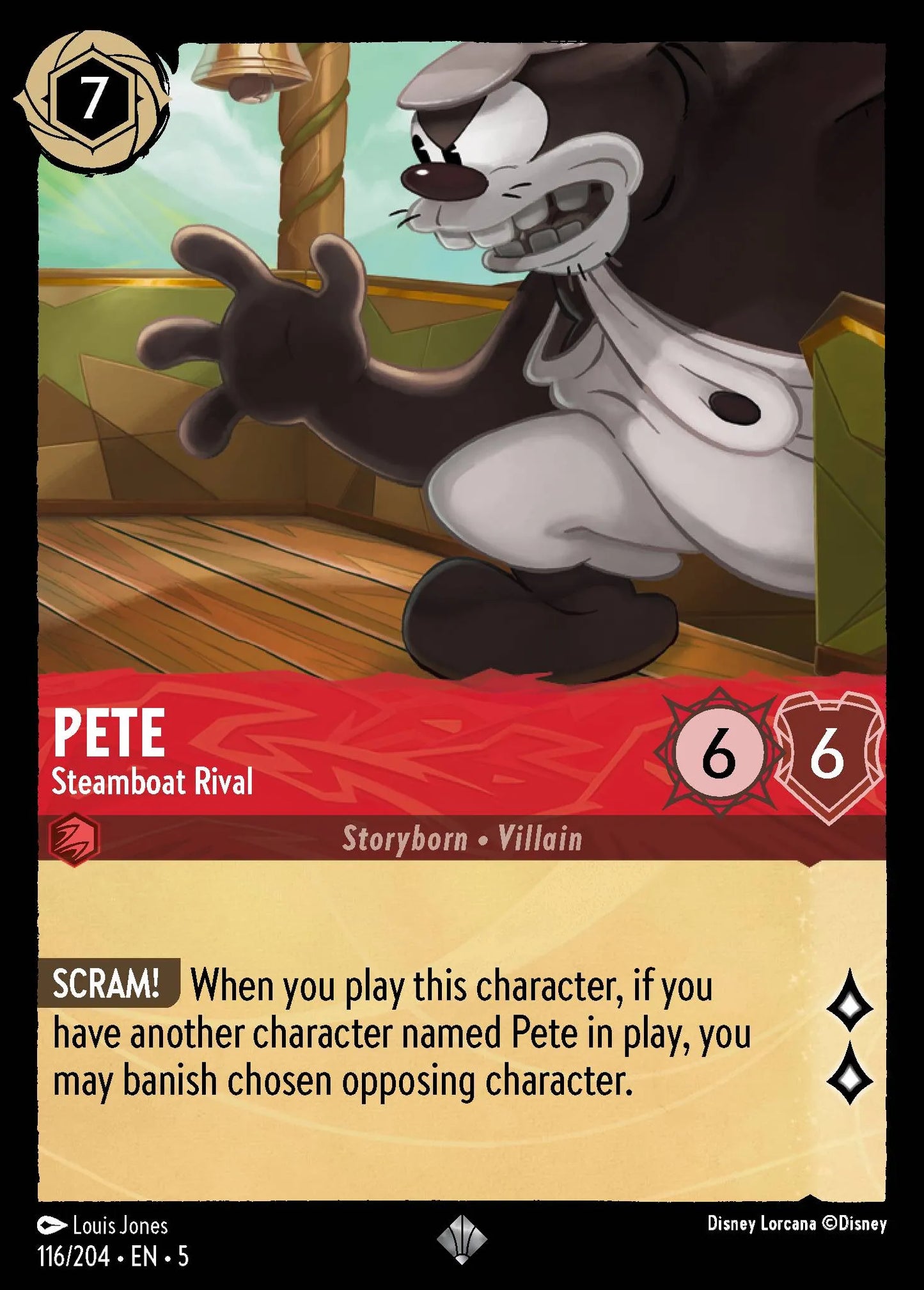 Pete - Steamboat Rival | Shimmering Skies #116 (Near Mint) | Disney Lorcana Single Australia (Near Mint)
