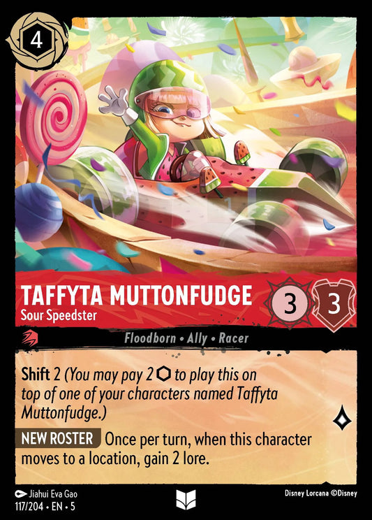 Taffyta Muttonfudge - Sour Speedster | Shimmering Skies #117 (Near Mint Foil) | Disney Lorcana Single Australia (Near Mint)
