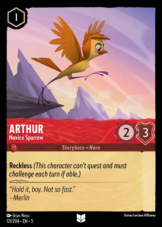 Arthur - Novice Sparrow | Shimmering Skies #121 (Near Mint) | Disney Lorcana Single Australia (Near Mint)