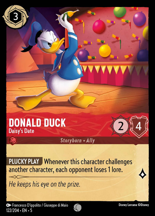 Donald Duck - Daisy's Date | Shimmering Skies #122 (Near Mint Foil) | Disney Lorcana Single Australia (Near Mint)