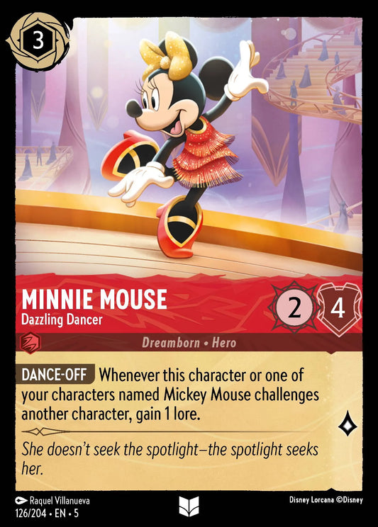 Minnie Mouse - Dazzling Dancer | Shimmering Skies #126 (Near Mint) | Disney Lorcana Single Australia (Near Mint)