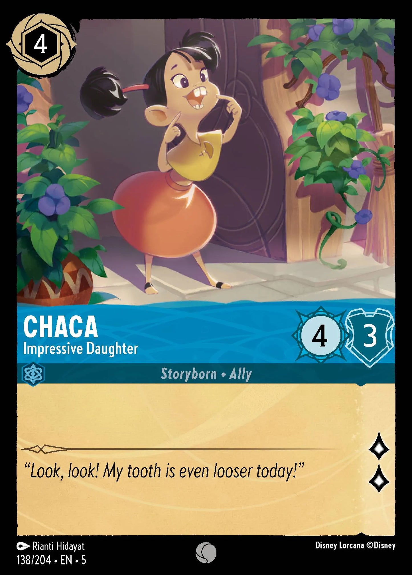 Chaca - Impressive Daughter | Shimmering Skies #138 (Near Mint) | Disney Lorcana Single Australia (Near Mint)