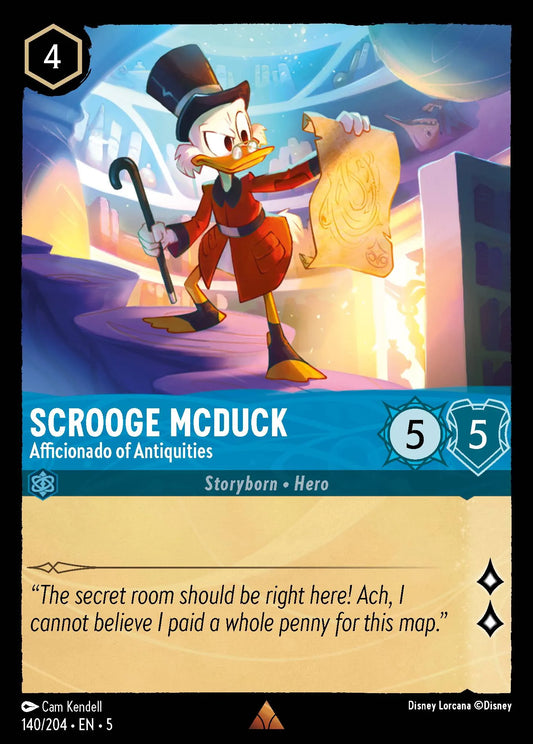 Scrooge McDuck - Afficionado of Antiquities | Shimmering Skies #140 (Near Mint) | Disney Lorcana Single Australia (Near Mint)