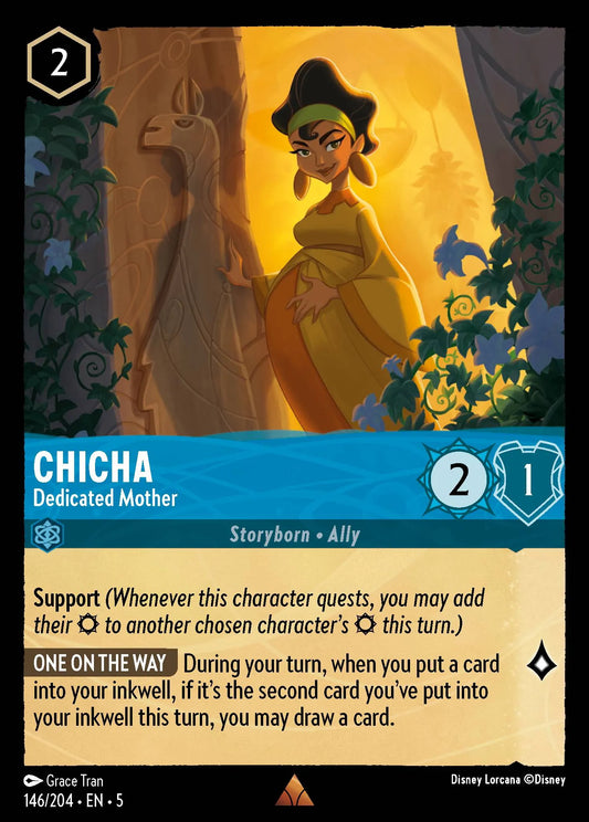 Chicha - Dedicated Mother | Shimmering Skies #146 (Near Mint Foil) | Disney Lorcana Single Australia (Near Mint)